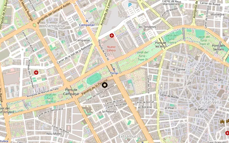Mapa de la residencia en Calle del Norte 31, Valencia